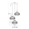 Illuminazione Globo Lighting Dorthy Lampadario a sospensione Grigio, Nero, 3-Luci