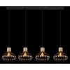 Illuminazione Globo Lighting Dorthy Lampadario a sospensione Grigio, Nero, 4-Luci