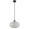 Illuminazione Globo Lighting Brokana Lampadario a sospensione Cromo, Nero, 1-Luce