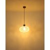 Illuminazione Globo Lighting Brokana Lampadario a sospensione Cromo, Nero, 1-Luce