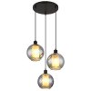 Illuminazione Globo Lighting Ulf Lampadario a sospensione Nero, 3-Luci