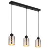 Illuminazione Globo Lighting Alonso Lampadario a sospensione Nero, 3-Luci