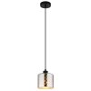 Illuminazione Globo Lighting Alonso Lampadario a sospensione Nero, 1-Luce