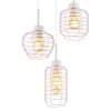 Illuminazione Globo Lighting Nesa Lampadario a sospensione Bianco, 3-Luci