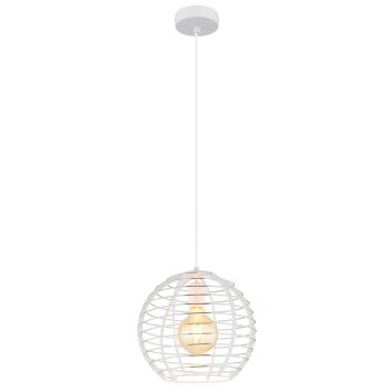 Illuminazione Globo Lighting Nesa Lampadario a sospensione Bianco, 1-Luce