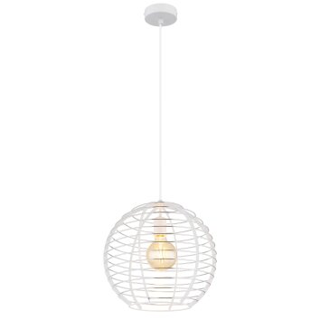 Illuminazione Globo Lighting Nesa Lampadario a sospensione Bianco, 1-Luce