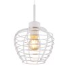 Illuminazione Globo Lighting Nesa Lampadario a sospensione Bianco, 1-Luce