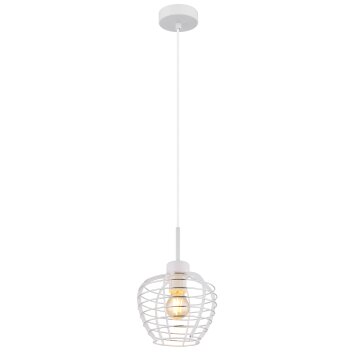 Illuminazione Globo Lighting Nesa Lampadario a sospensione Bianco, 1-Luce