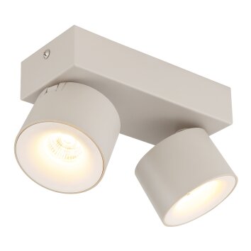 Illuminazione Globo Lighting Rae Plafoniera LED Sabbia, 2-Luci