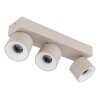 Illuminazione Globo Lighting Rae Plafoniera LED Sabbia, 3-Luci