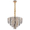 Illuminazione Globo Lighting Elinor Lampadario a corona Oro, 12-Luci