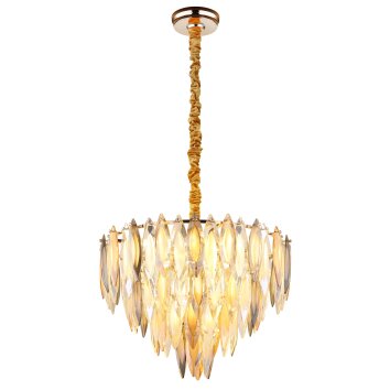 Illuminazione Globo Lighting Elinor Lampadario a corona Oro, 12-Luci