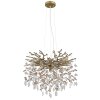 Illuminazione Globo Lighting Queena Lampadario a corona Oro, 8-Luci