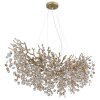 Illuminazione Globo Lighting Queena Lampadario a corona Oro, 10-Luci