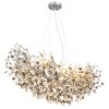Illuminazione Globo Lighting Queena Lampadario a corona Argento, 10-Luci