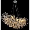 Illuminazione Globo Lighting Queena Lampadario a corona Argento, 10-Luci