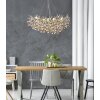 Illuminazione Globo Lighting Queena Lampadario a corona Argento, 10-Luci