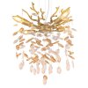 Illuminazione Globo Lighting Queena Lampadario a corona Oro, 4-Luci