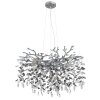 Illuminazione Globo Lighting Queena Lampadario a corona Argento, 10-Luci