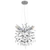 Illuminazione Globo Lighting Queena Lampadario a corona Argento, 4-Luci