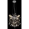 Illuminazione Globo Lighting Queena Lampadario a corona Argento, 4-Luci