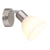 Illuminazione Globo Lighting Malte Applique, Faretto da parete Nichel opaco, 1-Luce