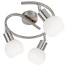 Illuminazione Globo Lighting Loxy Plafoniera Nichel opaco, 3-Luci