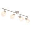 Illuminazione Globo Lighting Planta Plafoniera Aspetto del legno, Sabbia, 4-Luci