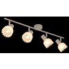Illuminazione Globo Lighting Planta Plafoniera Aspetto del legno, Sabbia, 4-Luci