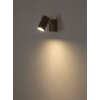 Illuminazione Globo Lighting Robby Applique, Faretto da parete Sabbia, Bianco, 1-Luce