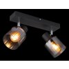 Illuminazione Globo Lighting Jack Plafoniera Nero, 2-Luci