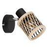 Illuminazione Globo Lighting Mali Applique, Faretto da parete Nero, 1-Luce