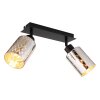 Illuminazione Globo Lighting Alonso Plafoniera Nero, 2-Luci