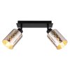 Illuminazione Globo Lighting Alonso Plafoniera Nero, 2-Luci