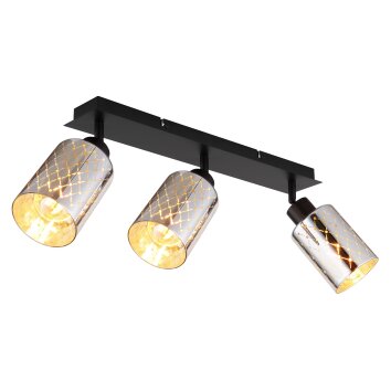 Illuminazione Globo Lighting Alonso Plafoniera Nero, 3-Luci