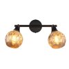Illuminazione Globo Lighting Frosta Plafoniera Cromo, Nero, 2-Luci