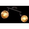 Illuminazione Globo Lighting Frosta Plafoniera Cromo, Nero, 2-Luci