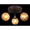Illuminazione Globo Lighting Frosta Plafoniera Cromo, Nero, 3-Luci