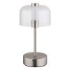 Illuminazione Globo Lighting Skyler Lampada da tavolo LED Nichel opaco, 1-Luce