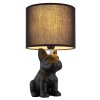 Illuminazione Globo Lighting Dogo Lampada da tavolo Nero, 1-Luce