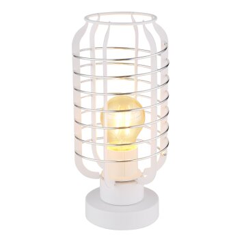Illuminazione Globo Lighting Nesa Lampada da tavolo Bianco, 1-Luce