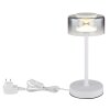 Illuminazione Globo Lighting Belinda Lampada da tavolo LED Bianco, 1-Luce