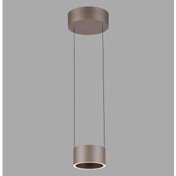 Illuminazione Paul Neuhaus Clipse Lampada a sospensione LED Bronzo, 2-Luci, Telecomando