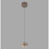 Illuminazione Paul Neuhaus Rings Lampada a sospensione LED Bronzo, Cromo, 1-Luce, Telecomando