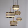 Illuminazione Paul Neuhaus Rings Lampada a sospensione LED Bronzo, Cromo, 5-Luci, Telecomando