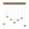 Illuminazione Paul Neuhaus Rings Lampada a sospensione LED Bronzo, Cromo, 7-Luci, Telecomando