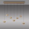 Illuminazione Paul Neuhaus Rings Lampada a sospensione LED Bronzo, Cromo, 7-Luci, Telecomando