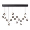 Illuminazione Paul Neuhaus Popup Lampada a sospensione LED Grigio, 19-Luci, Telecomando