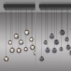 Illuminazione Paul Neuhaus Popup Lampada a sospensione LED Grigio, 13-Luci, Telecomando