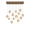 Illuminazione Paul Neuhaus Popup Lampada a sospensione LED Bronzo, 13-Luci, Telecomando
